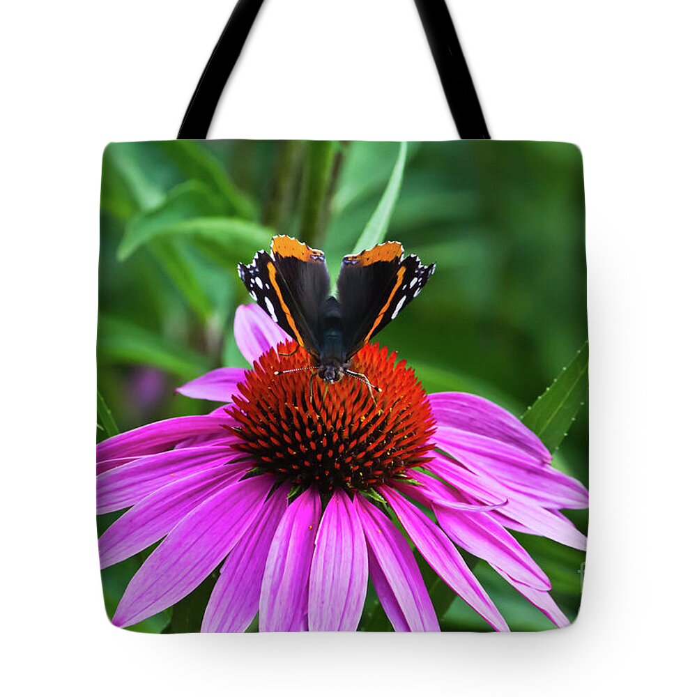 Flower Tote Bag featuring the photograph Elegant Butterfly by Ms Judi