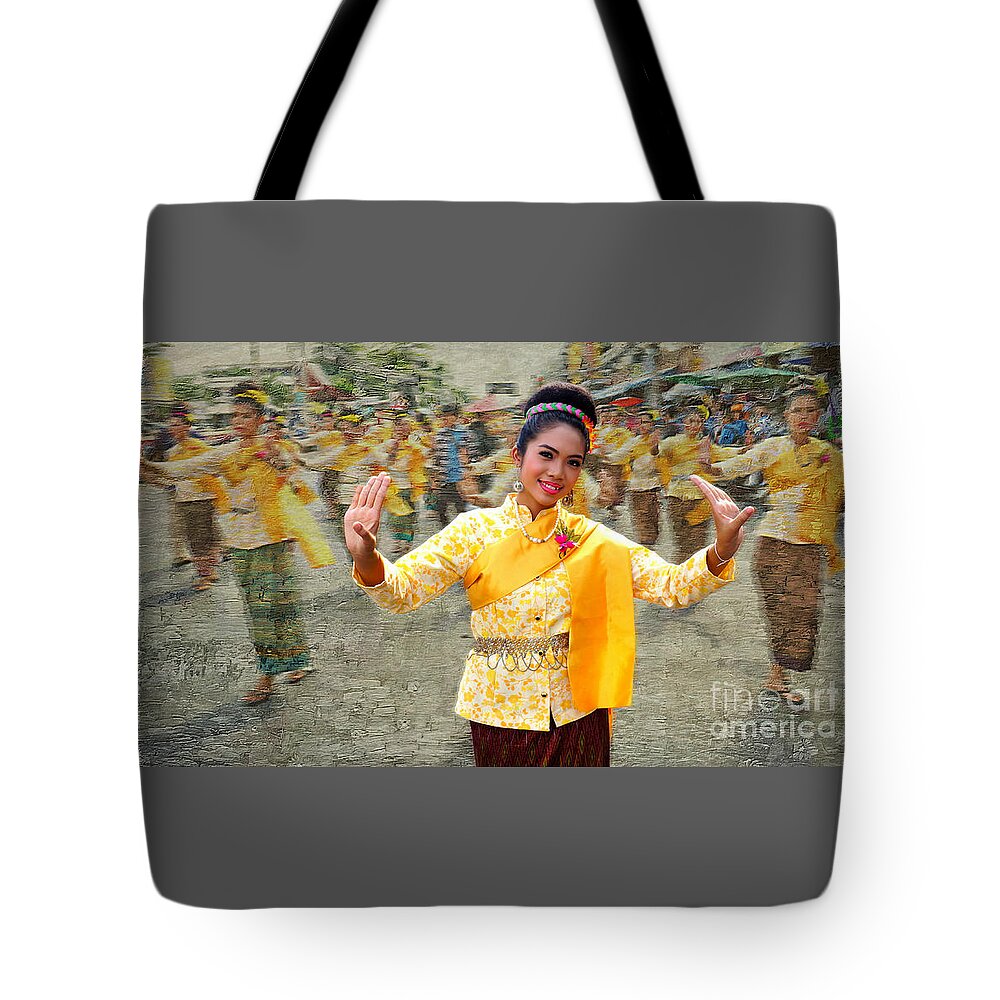 Festival Tote Bag featuring the photograph Elegant Parade by Ian Gledhill