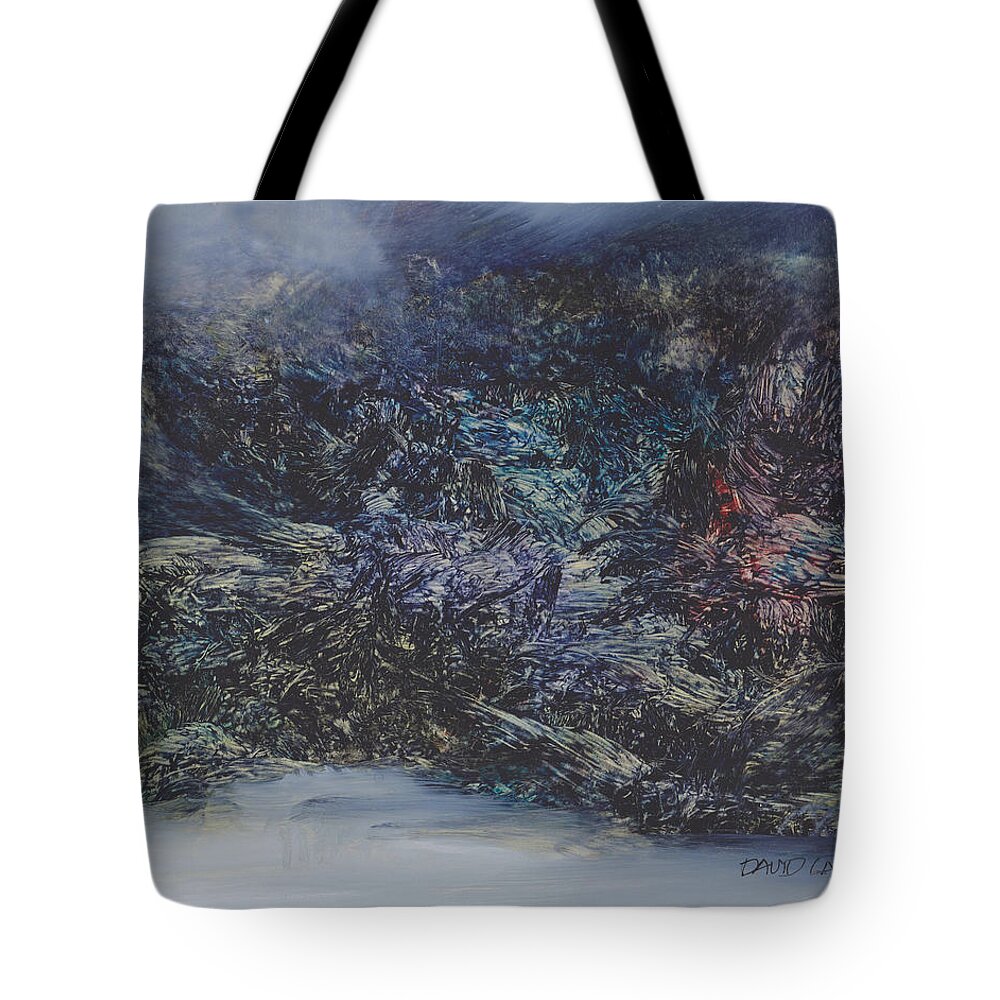 Elemental Tote Bag featuring the painting Elemental 59 by David Ladmore