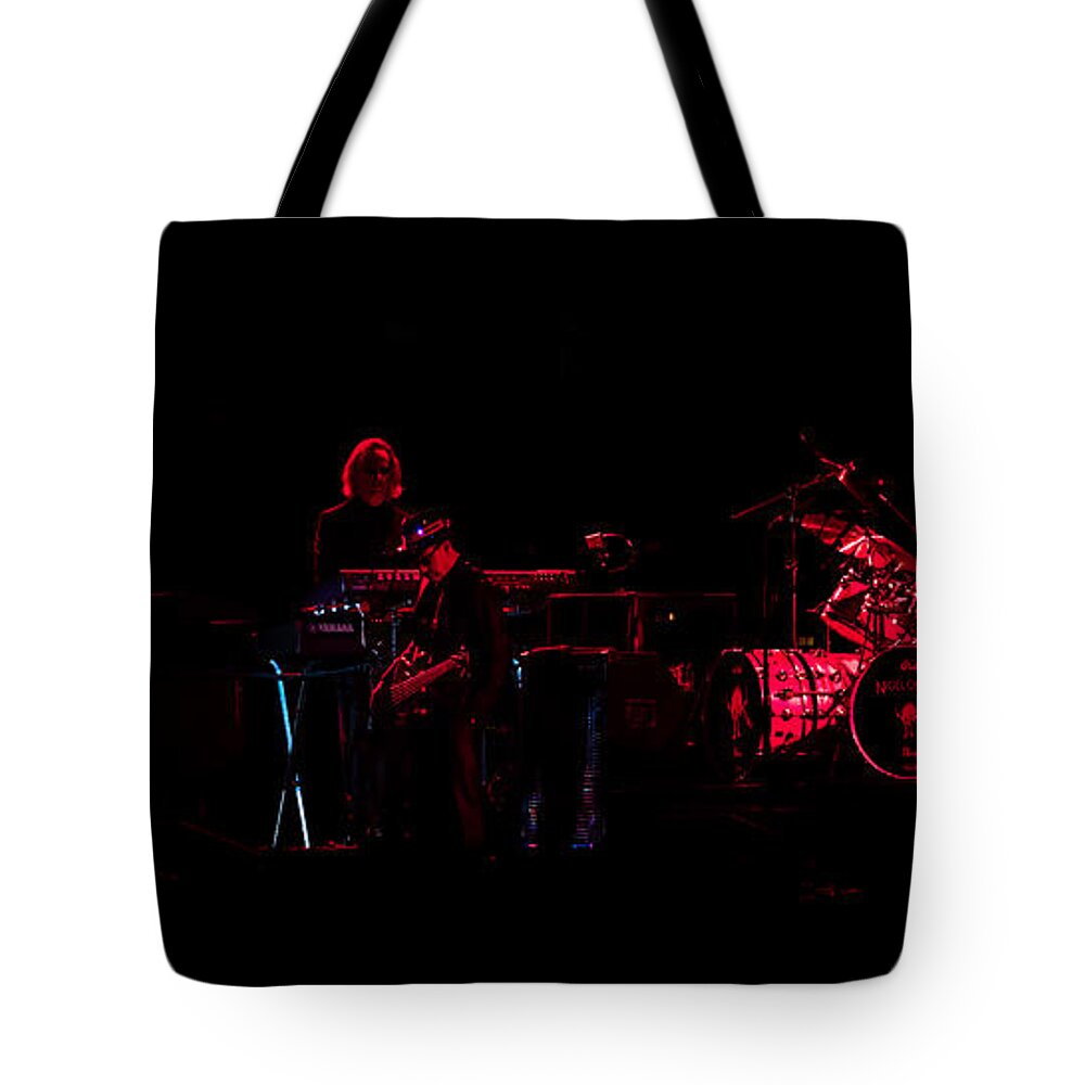 Elton Tote Bag featuring the photograph Elton John and Band in 2015 by Chris Cousins