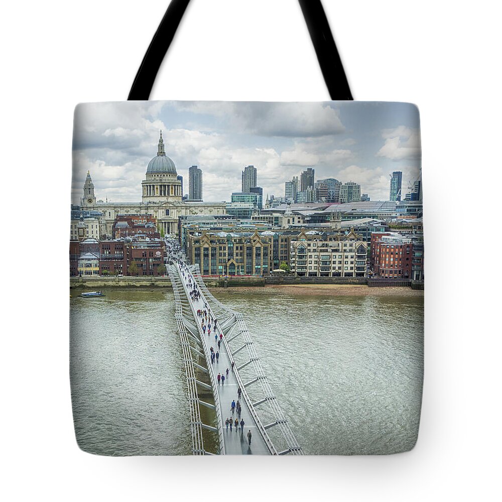 London Embankement Tote Bag featuring the photograph Embankment by Jessica Levant