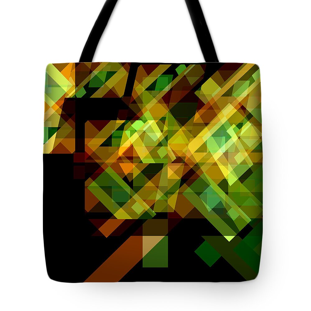 Abstract Tote Bag featuring the digital art Embodiment 6 by Lynda Lehmann
