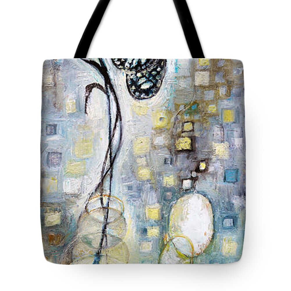 Embrace Tote Bag featuring the painting Embrace by Manami Lingerfelt