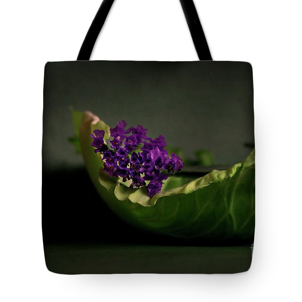 Flower Tote Bag featuring the photograph Embraced by Eena Bo