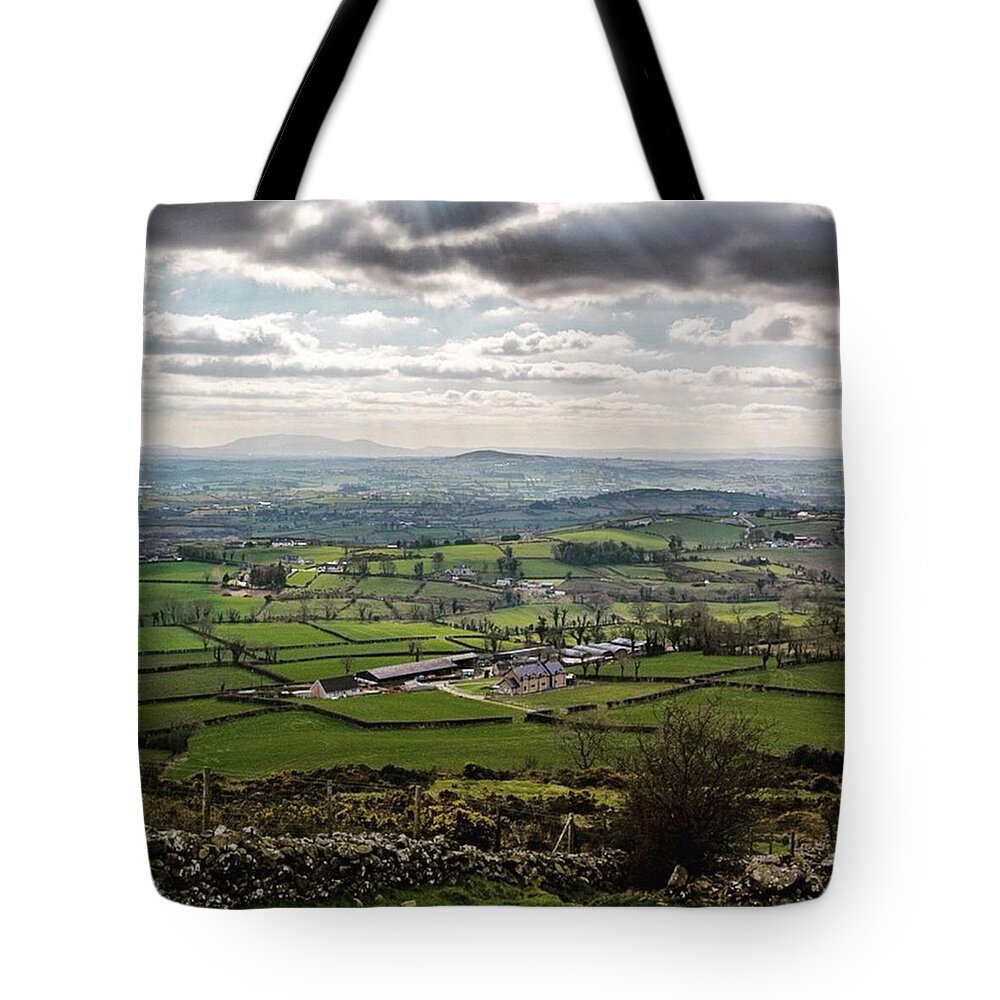 Mountains Tote Bag featuring the photograph Emerald Fields by Aleck Cartwright