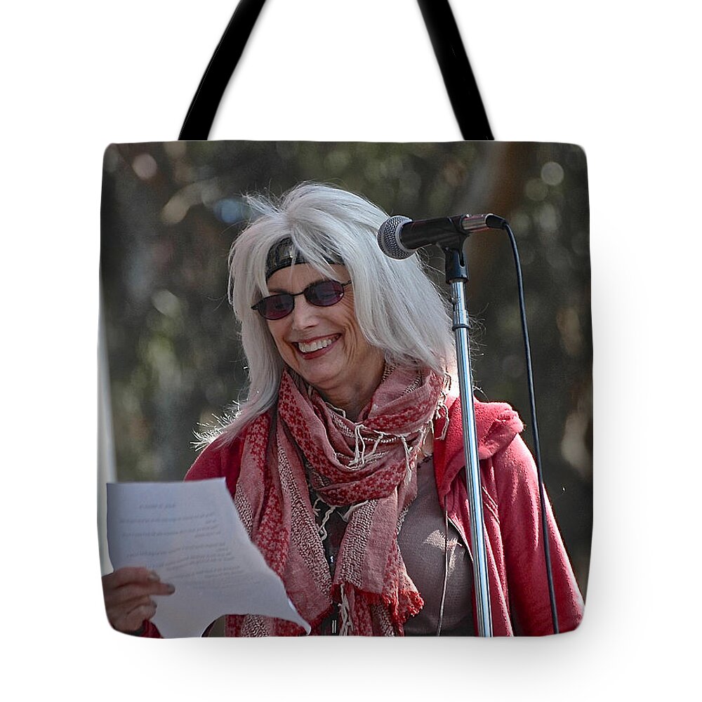 Concert Photography Tote Bag featuring the photograph Emmy Lou Harris by Debra Amerson
