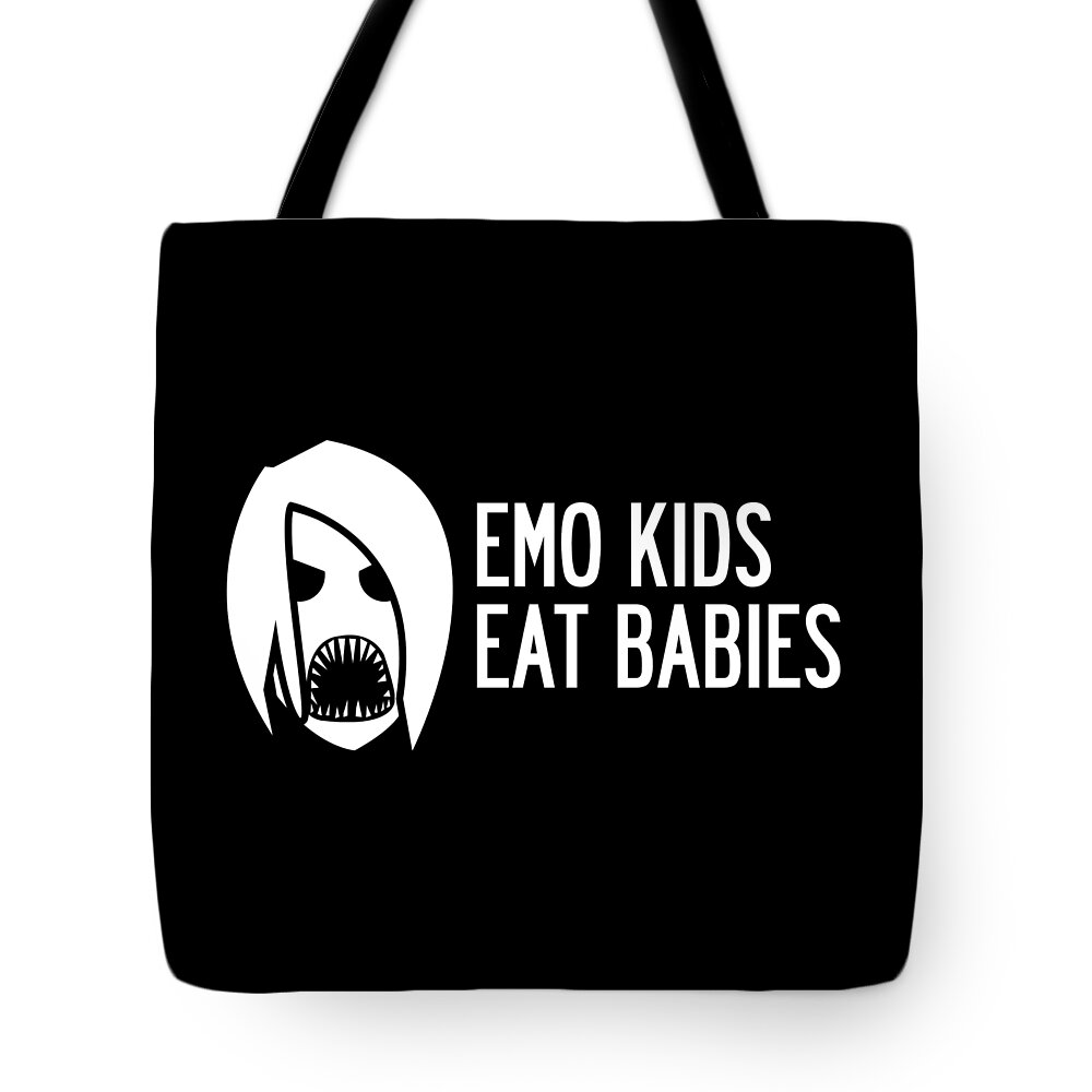 Emo Kids Eat Babies Tote Bag For Sale By Mike Lopez