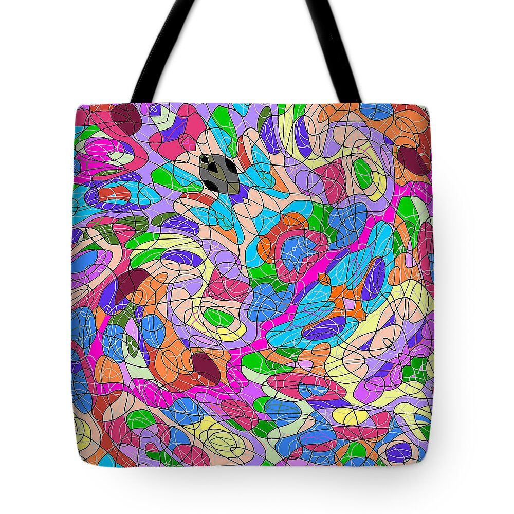 Emotion Tote Bag featuring the digital art Emotions 1007 by Brian Gryphon