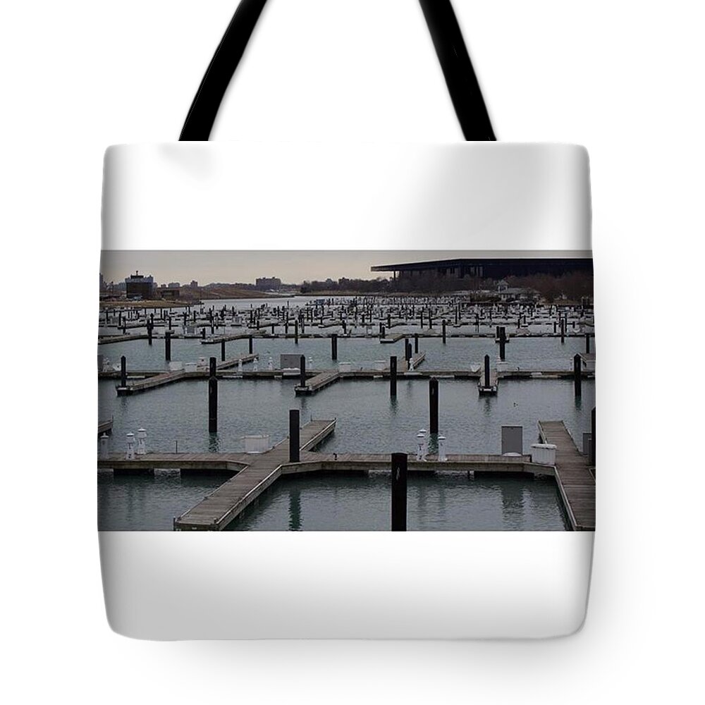 Canonrebel Tote Bag featuring the photograph Empty Harbor by Whitney Golden