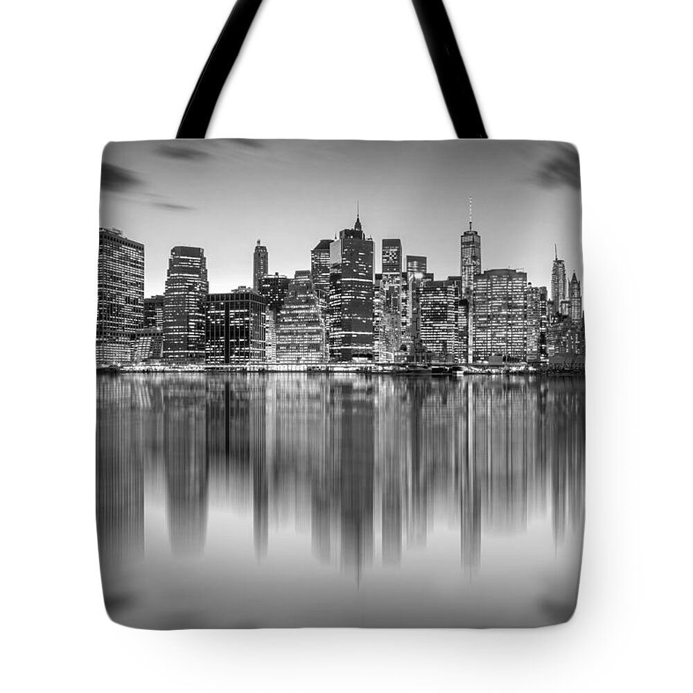 Manhattan Skyline Tote Bag featuring the photograph Enchanted City by Az Jackson