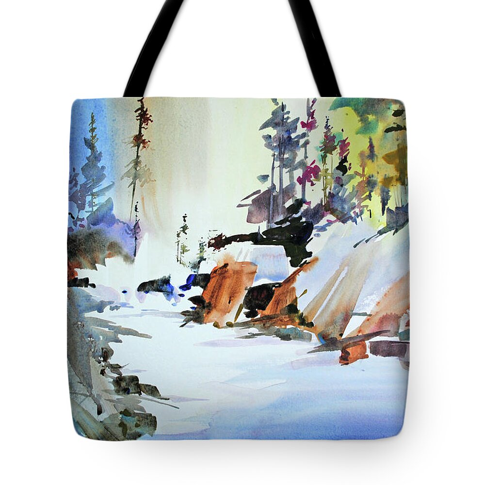 Visco Tote Bag featuring the painting Enchanted Wilderness by P Anthony Visco