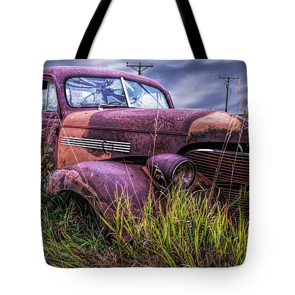 Art Tote Bag featuring the photograph End of the Road Panorama by Randall Nyhof
