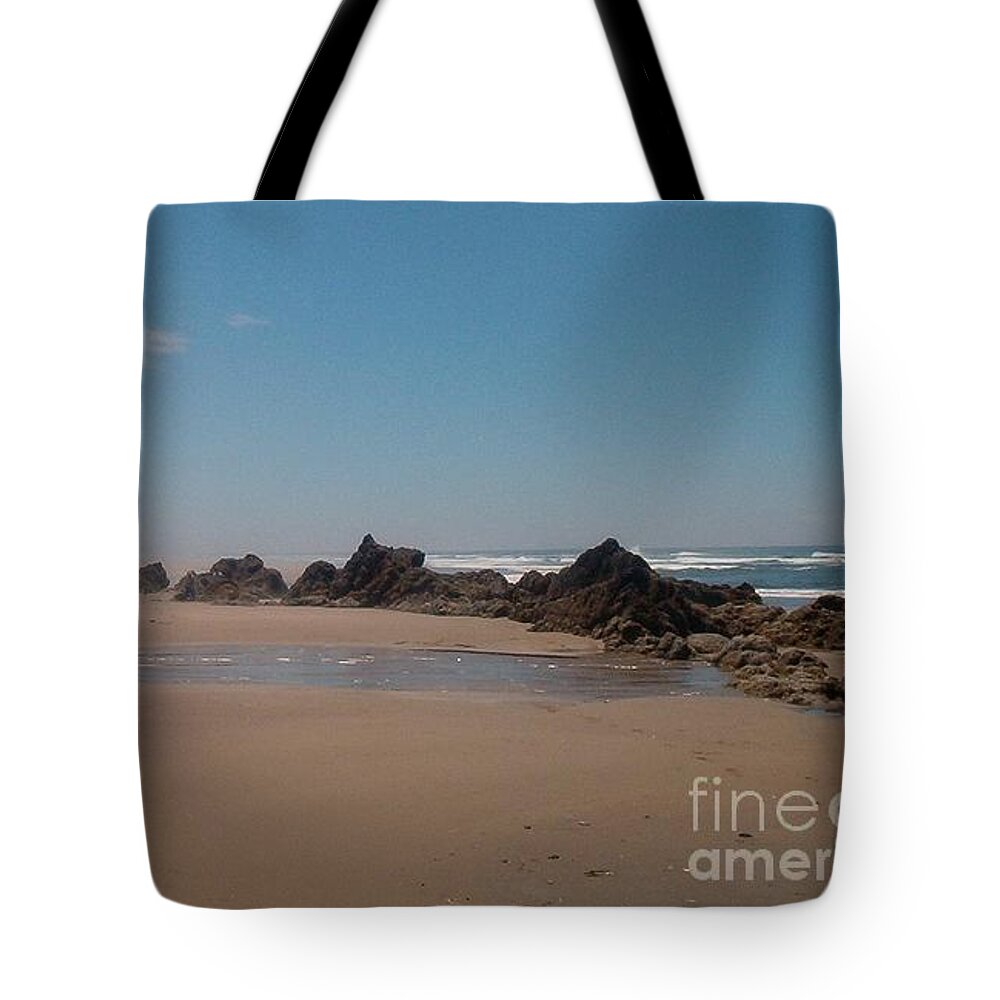 Beach Tote Bag featuring the photograph Endless Beach by Charles Robinson