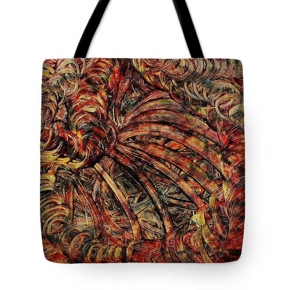 Light Dimension Tote Bag featuring the mixed media Endless by Sami Tiainen