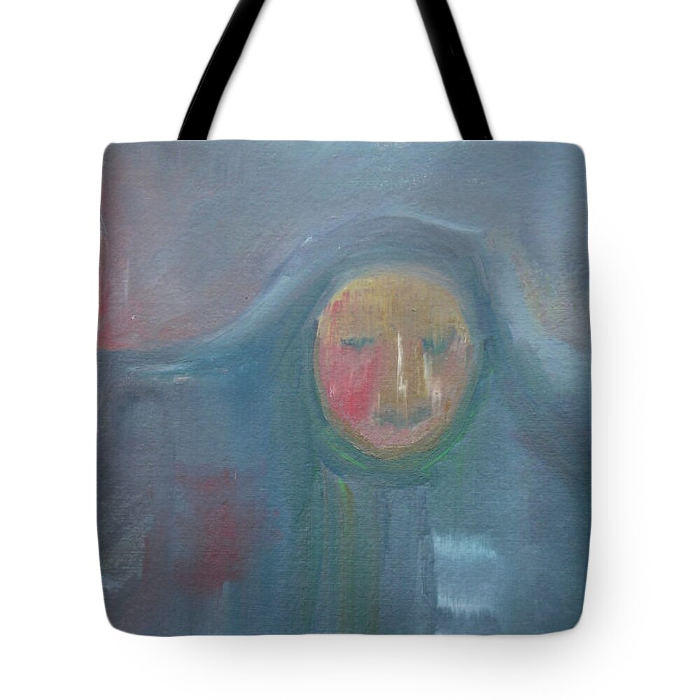 Mourning Tote Bag featuring the painting Endless Sorrow by Susan Esbensen