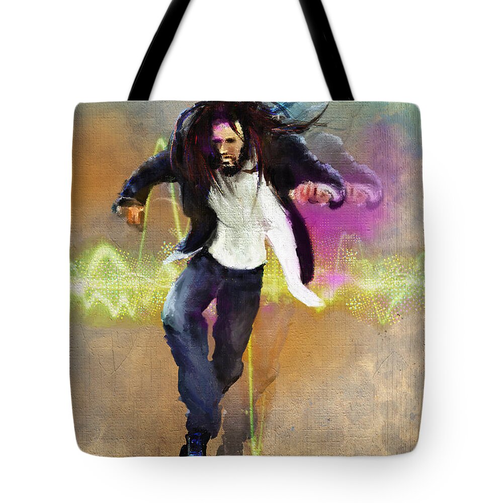 Dance Tote Bag featuring the digital art Energy by Howard Barry