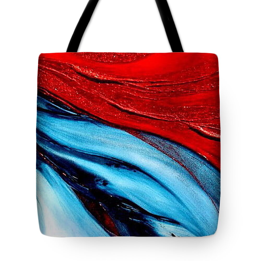 Energy.sun Tote Bag featuring the painting Energy by Kumiko Mayer