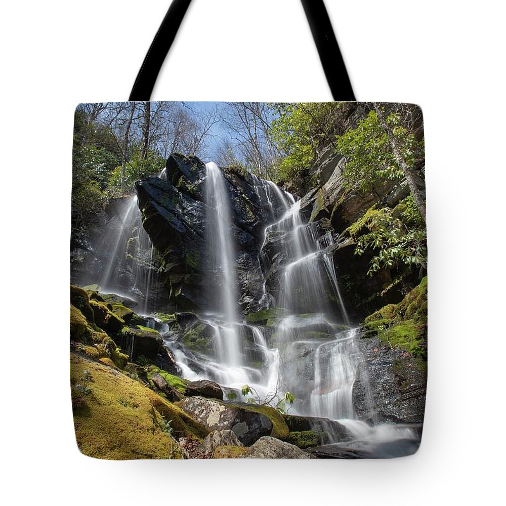 English Falls Tote Bag featuring the photograph English Spring by Chris Berrier
