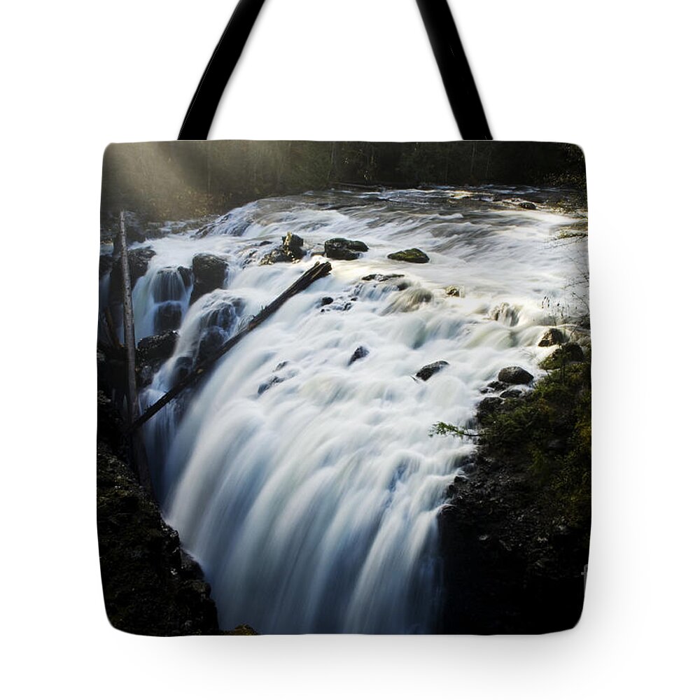 Waterfalls Tote Bag featuring the photograph Englishman Falls by Bob Christopher