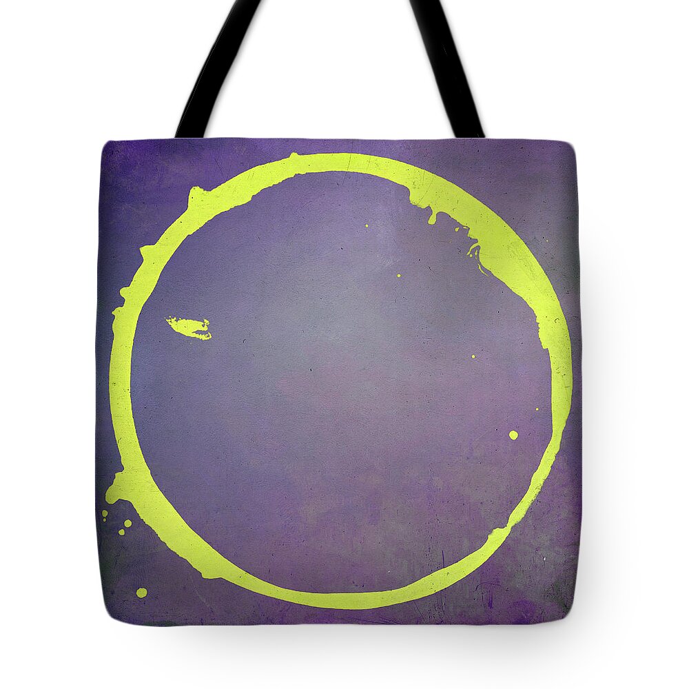 Purple Tote Bag featuring the digital art Enso 2017-5 by Julie Niemela