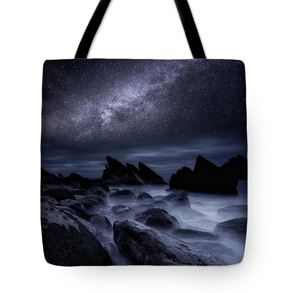 Night Tote Bag featuring the photograph Ephemeral silence by Jorge Maia