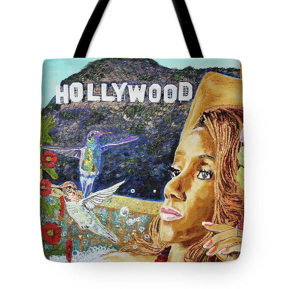 Paintings Tote Bag featuring the painting Epitome's Dream the Quadrant I by Leecasso aka Lee McCormick