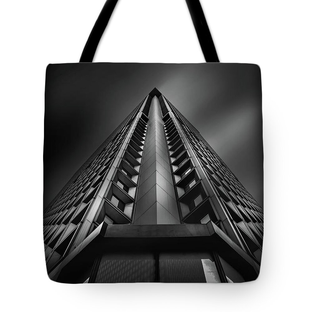 Manhattan's Financial District Tote Bag featuring the photograph Equilibrium by Az Jackson