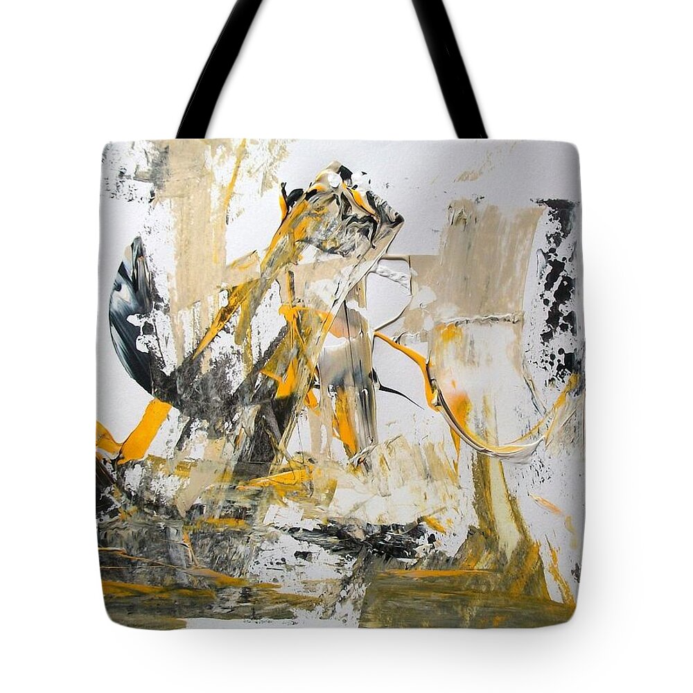 Sonal Raje Tote Bag featuring the painting Erasure by Sonal Raje