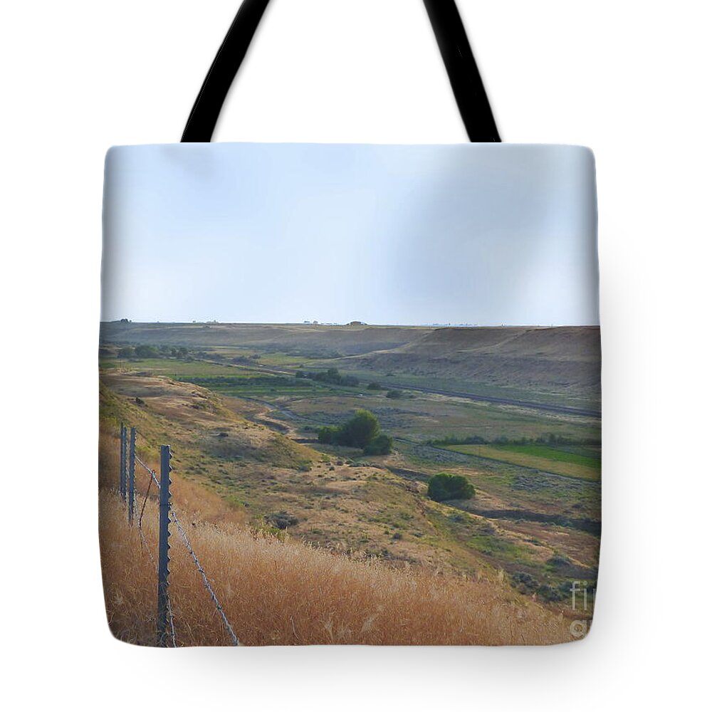 Ice Age Flood Tote Bag featuring the photograph Esquatzel Coulee by Charles Robinson