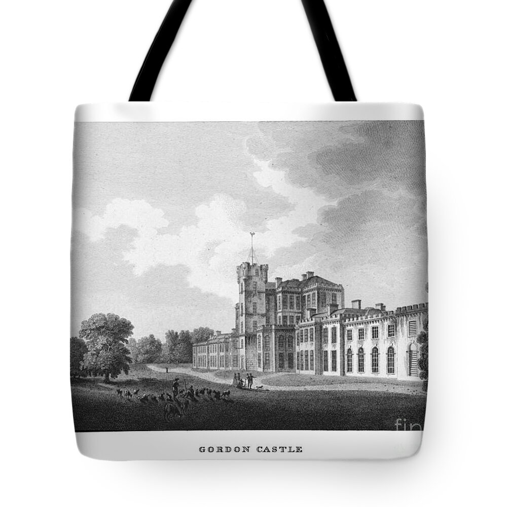 Scotia Depicta By By James Fittler - Etchings Of Towns Tote Bag featuring the painting Etchings of towns by MotionAge Designs