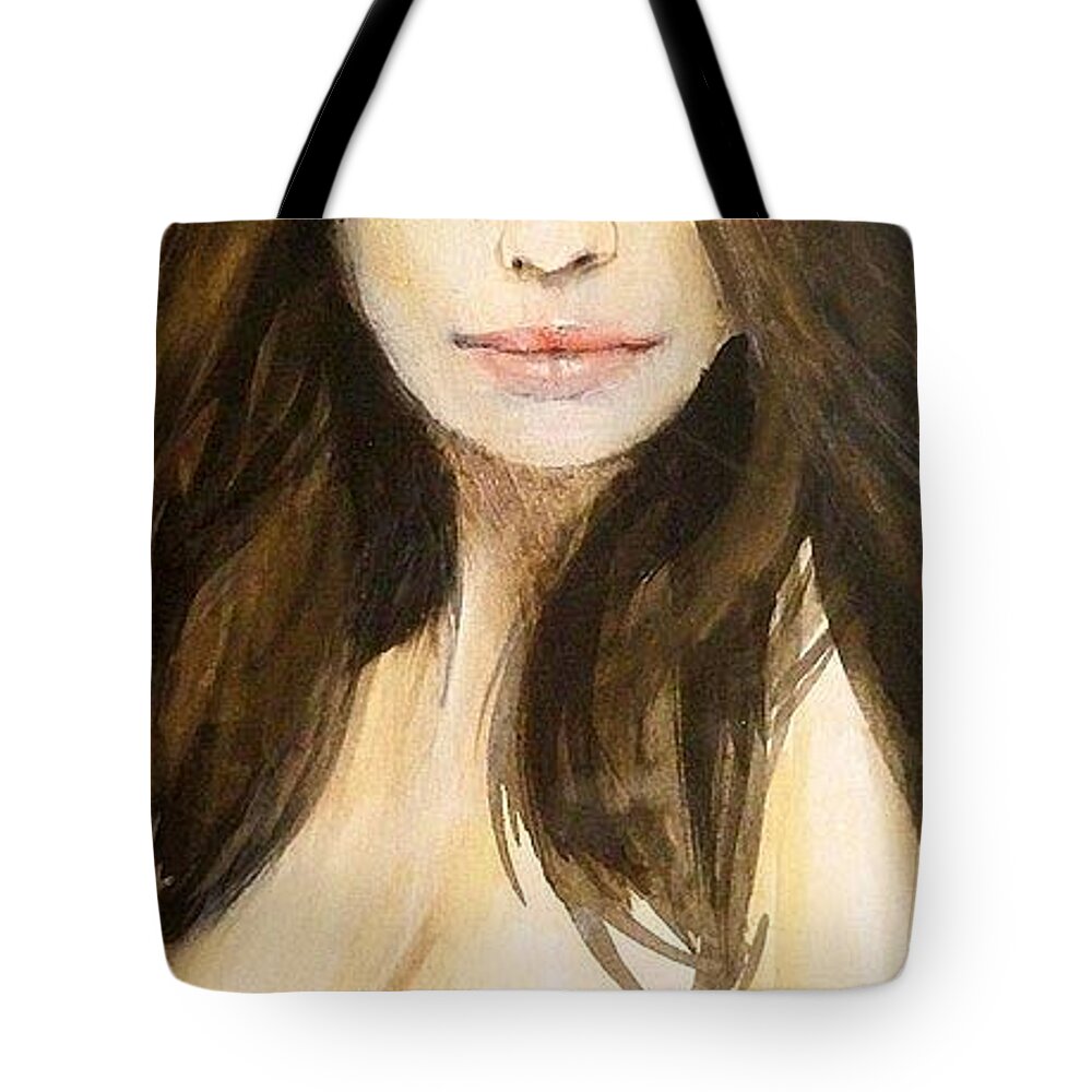 Nature Fantasy People Figures Travel Holidays Tote Bag featuring the painting Etoile by Ed Heaton