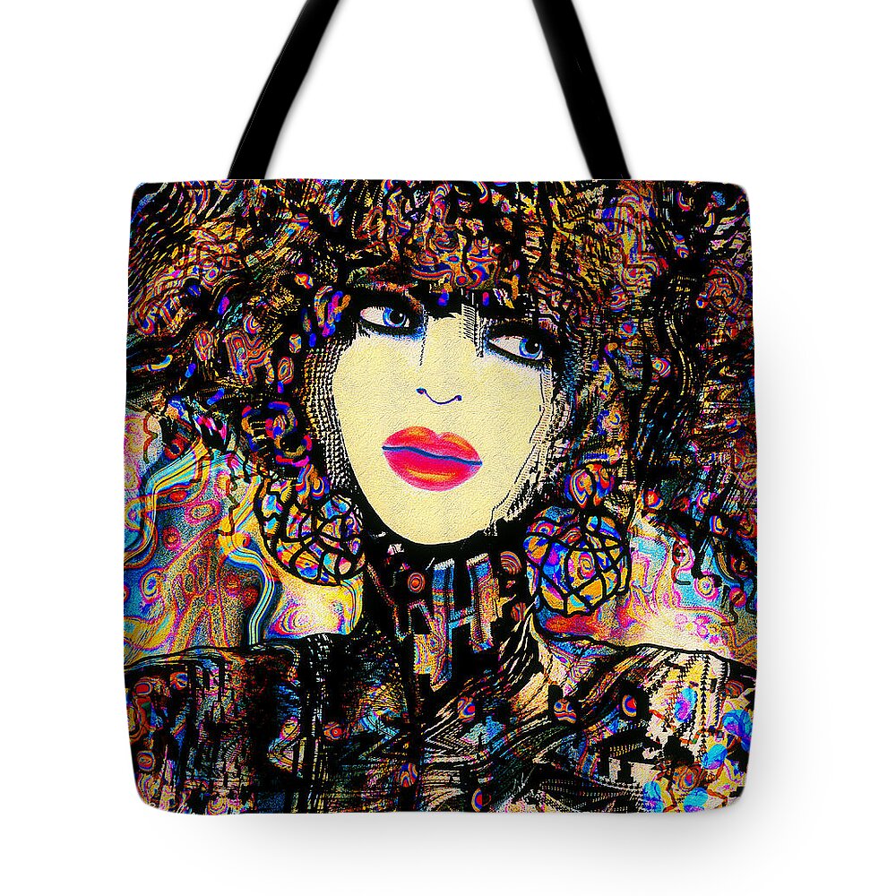 Natalie Holland Art Tote Bag featuring the painting Evangelina by Natalie Holland