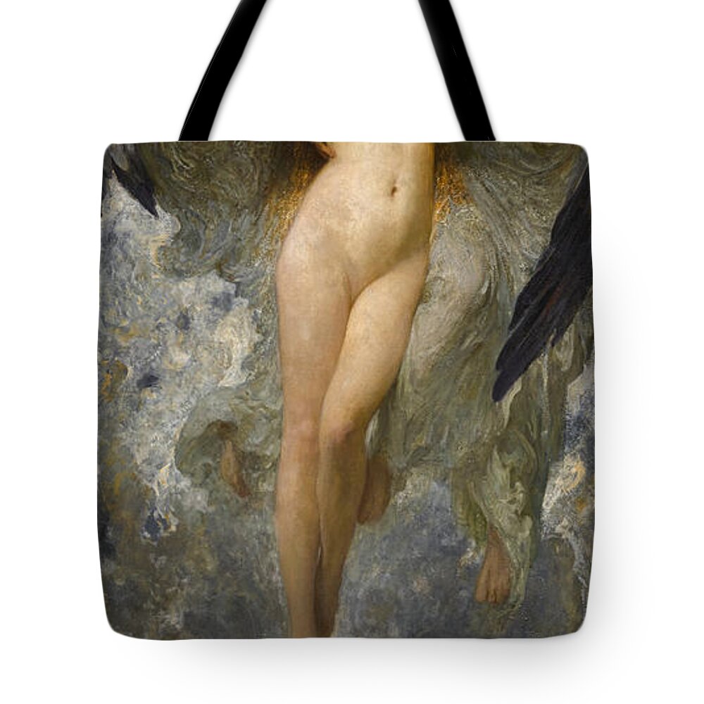 Solomon Joseph Solomon Tote Bag featuring the painting Eve by Solomon Joseph Solomon