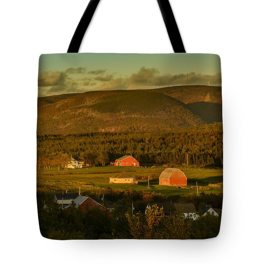 Nova Scotia Tote Bag featuring the photograph Evening is Coming to Cheticamp I by Ken Morris