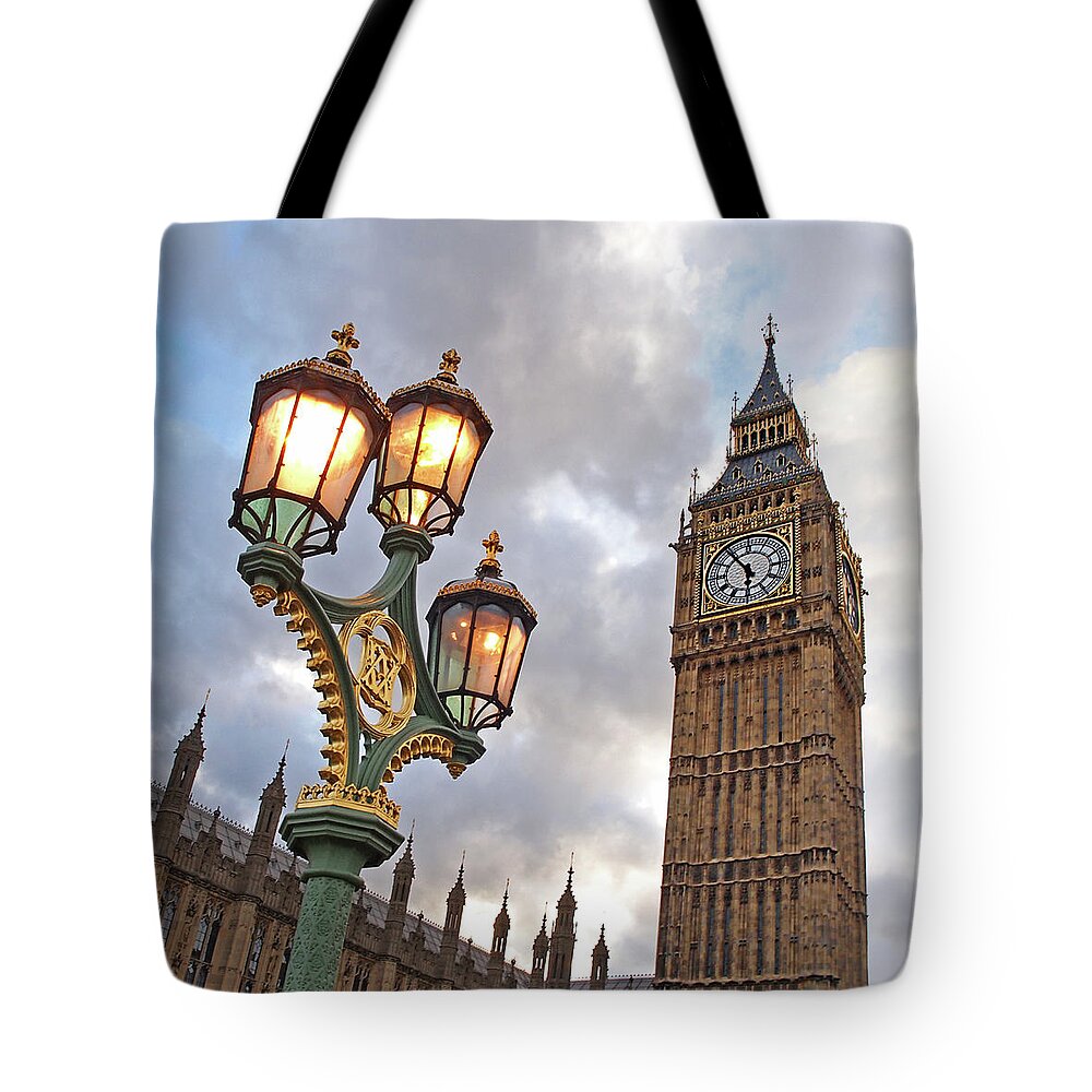 London Tote Bag featuring the photograph Evening Light at Big Ben by Gill Billington