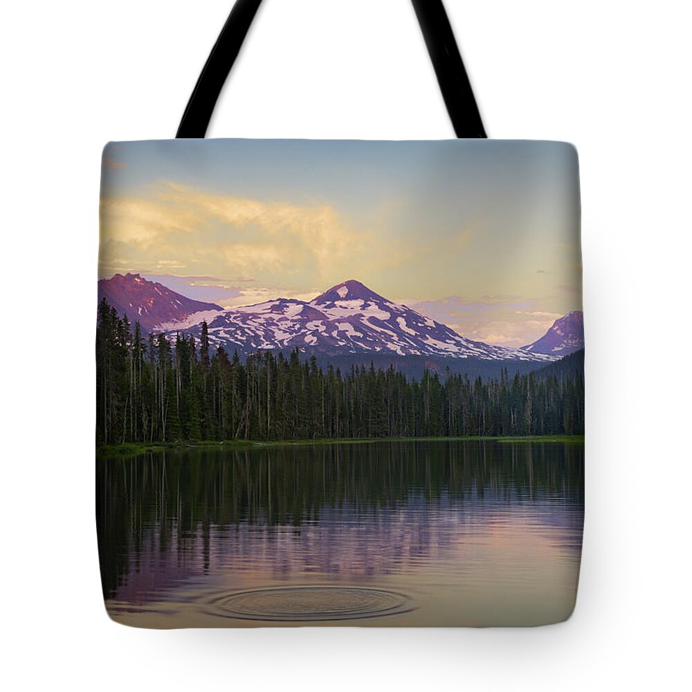 Amazing Tote Bag featuring the photograph Evening Light over Scott Lake by Greg Vaughn - Printscapes