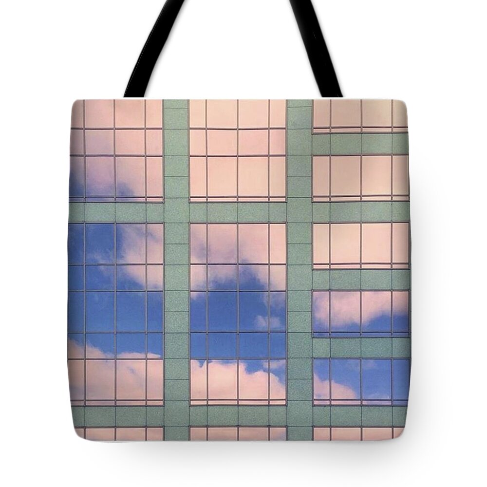 Geometrics Tote Bag featuring the photograph Evening Reflection. #reflection by Ginger Oppenheimer