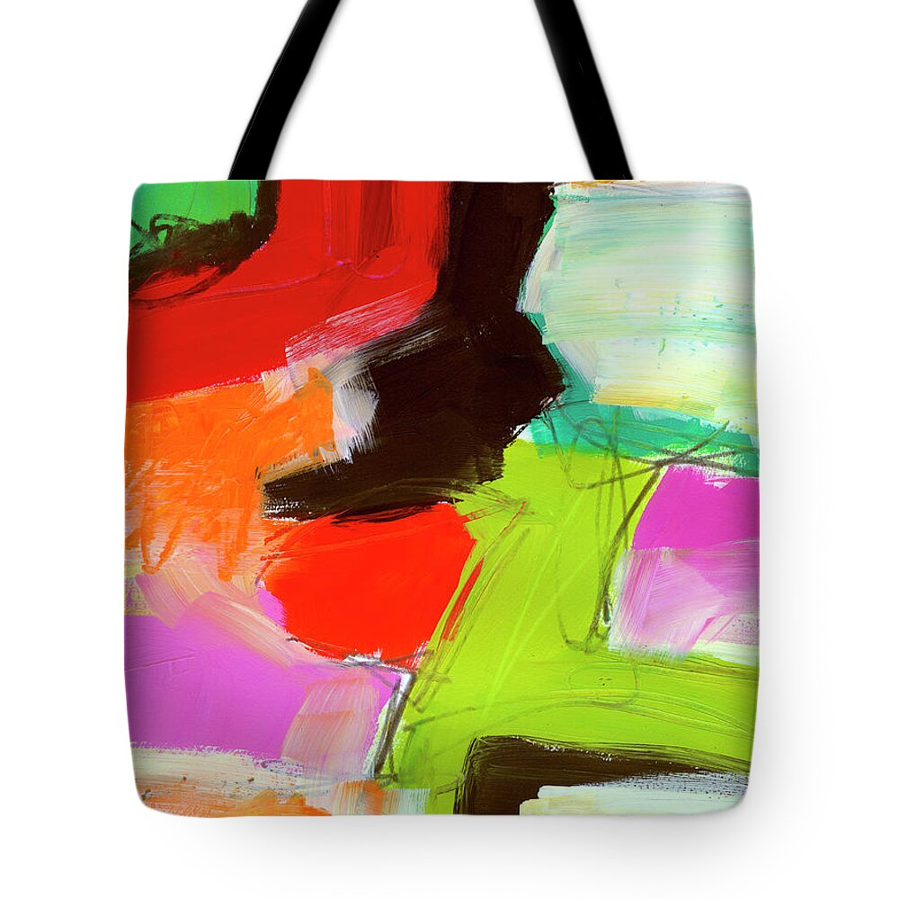  Jane Davies Tote Bag featuring the painting Event#1 by Jane Davies