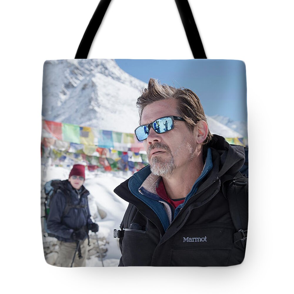 Everest Tote Bag featuring the digital art Everest by Maye Loeser