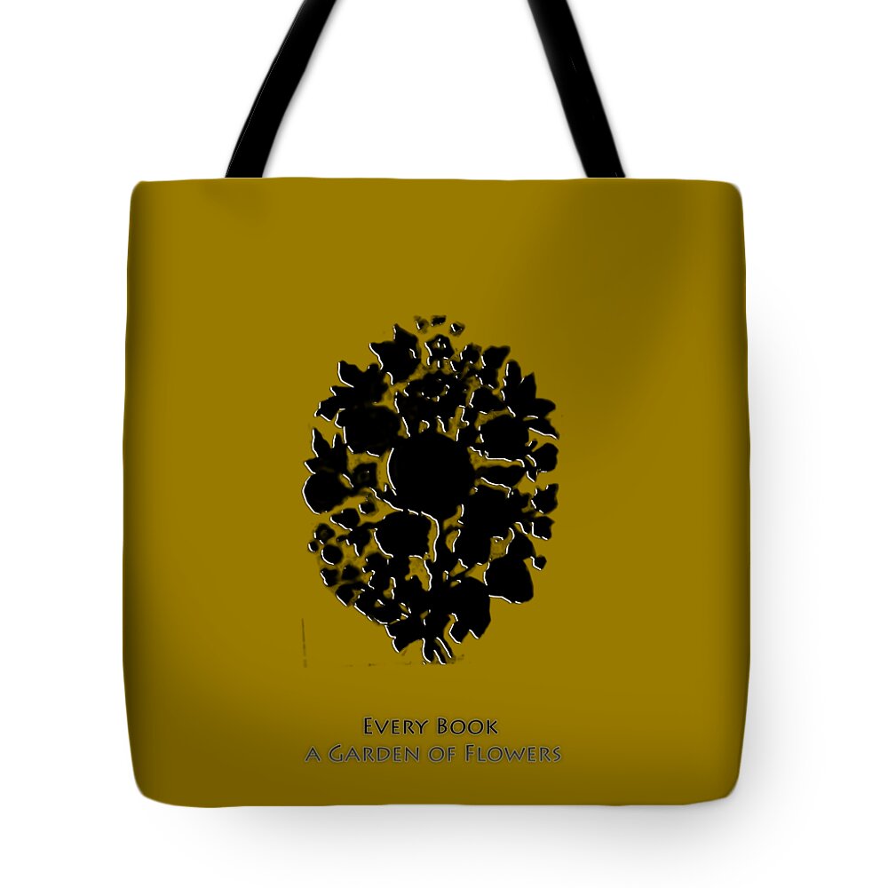 Readers Tote Bag featuring the digital art Every Book A Garden by Asok Mukhopadhyay