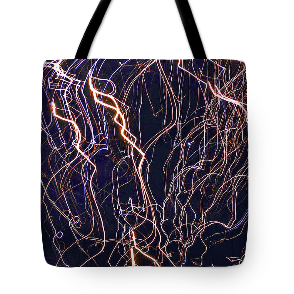 Fireworks Tote Bag featuring the photograph Excited - 160925psg406140704 by Paul Eckel