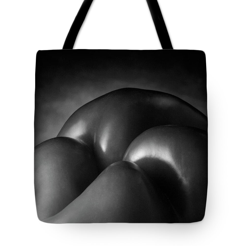 Black & White Tote Bag featuring the photograph Exotic Landscape Two by Frederic A Reinecke