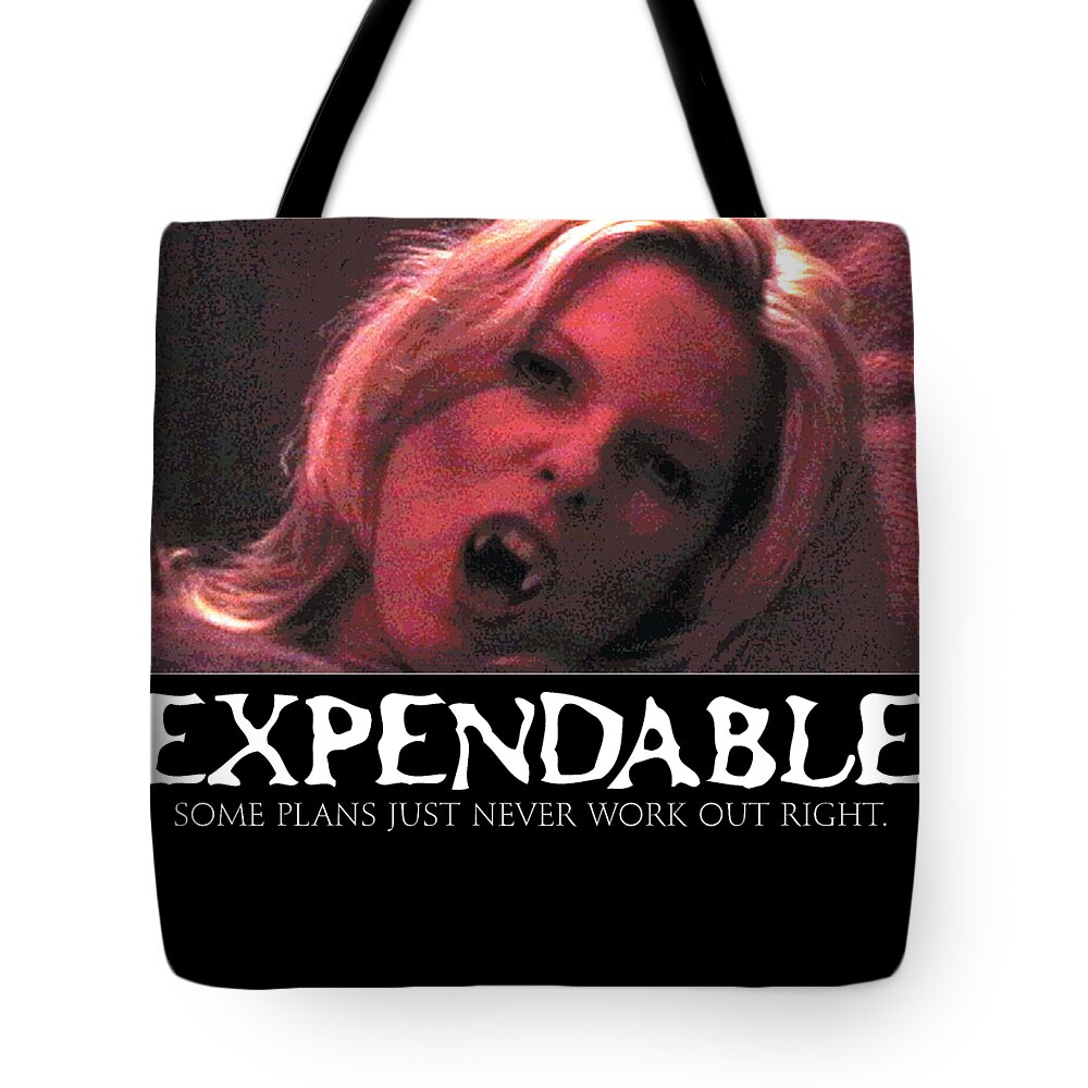 Vampire Tote Bag featuring the digital art Expendable 1 by Mark Baranowski