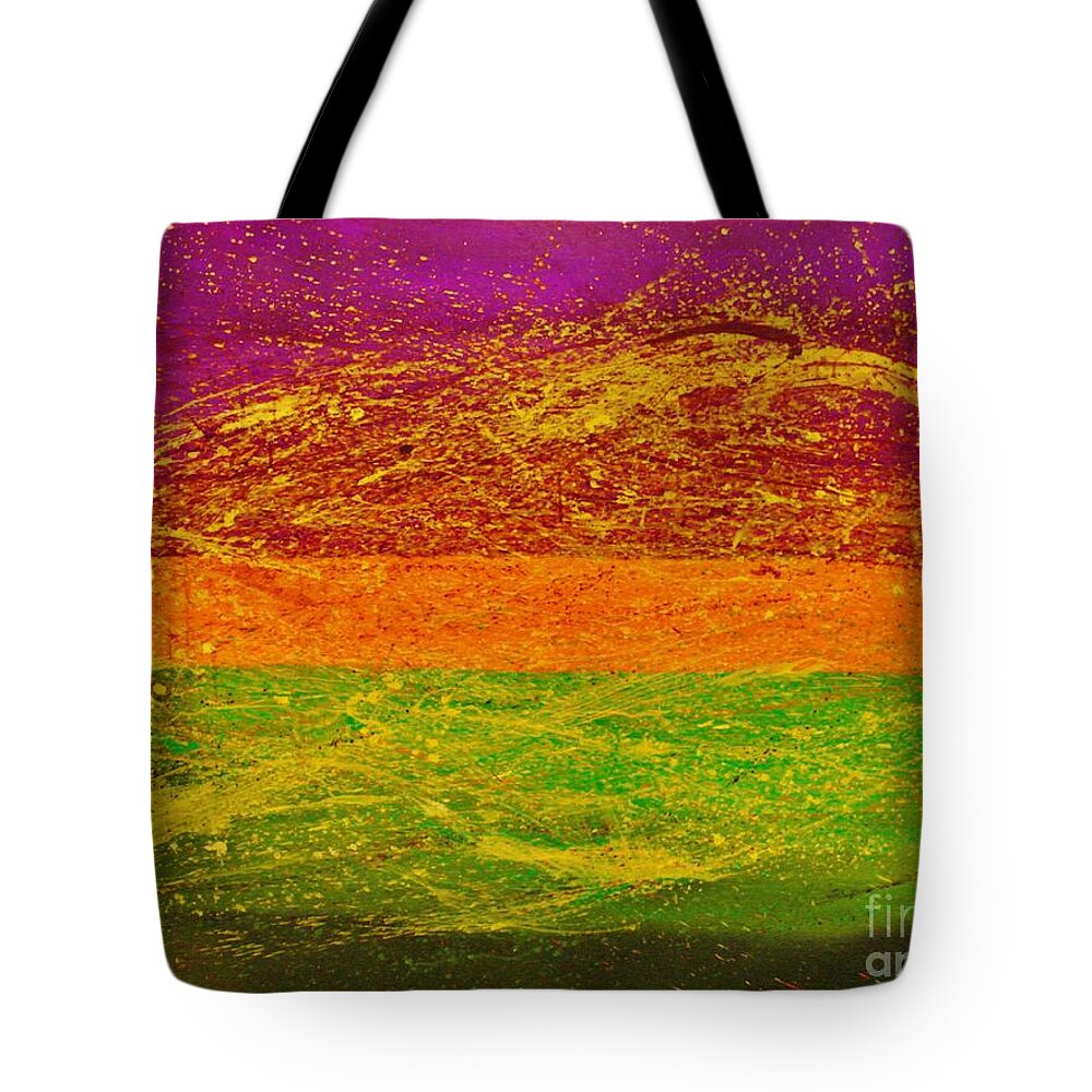 Abstract Tote Bag featuring the painting Express Yourself by Catalina Walker
