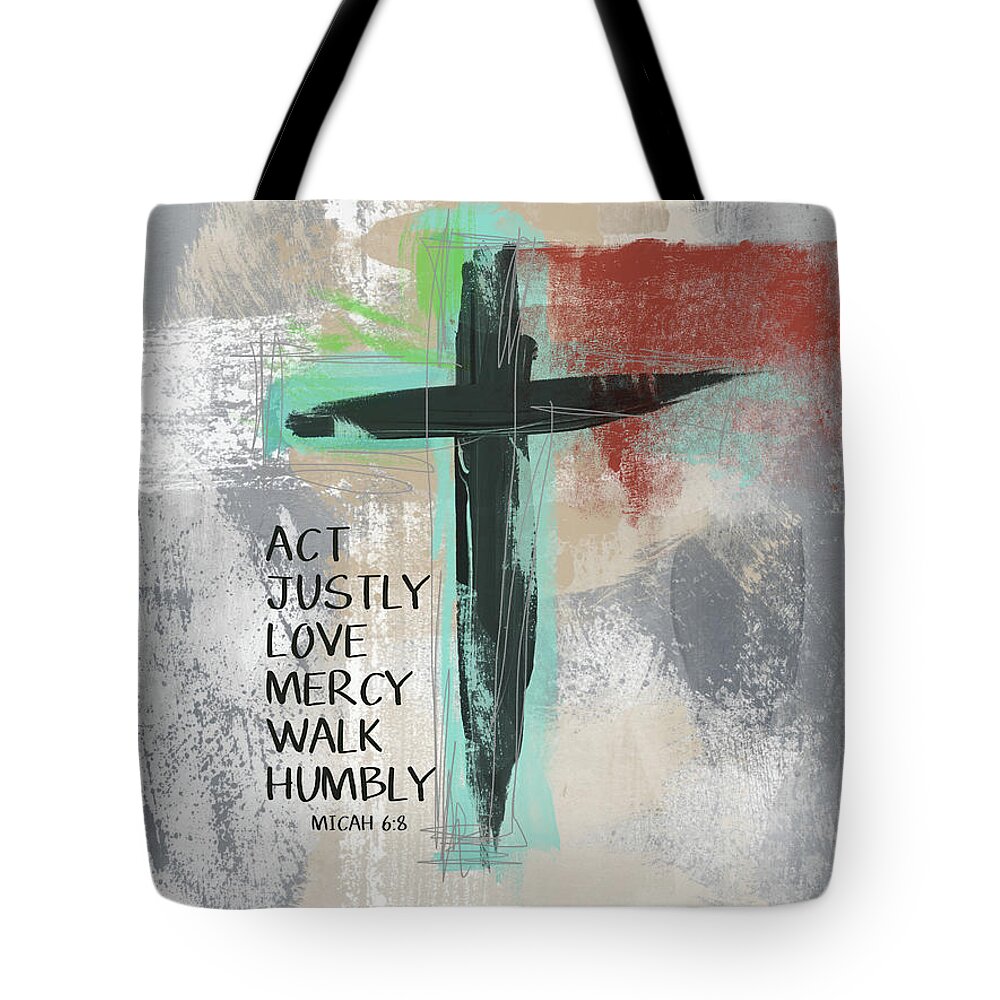 Mercy Mixed Media Tote Bags