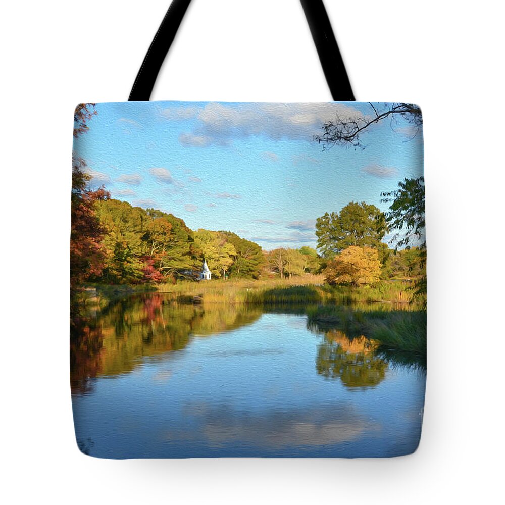 Old Mill Creek Tote Bag featuring the photograph Exquisite Old Mill Creek by Lisa Kilby