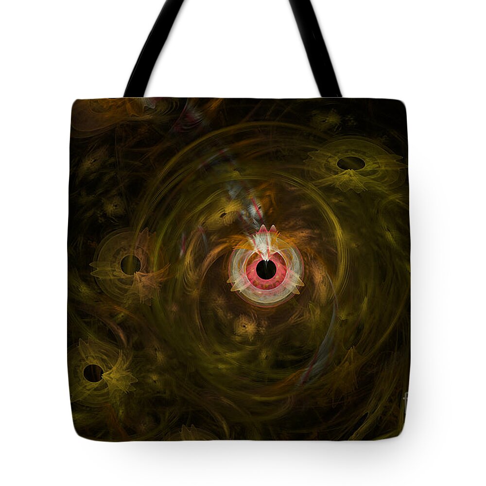 Art Tote Bag featuring the digital art Eye see it all by Vix Edwards