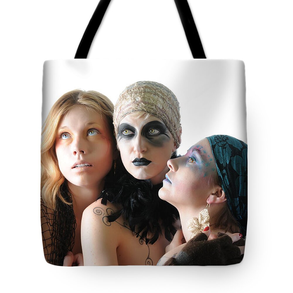 Fetish Photographs Tote Bag featuring the photograph Eyes all around by Robert WK Clark