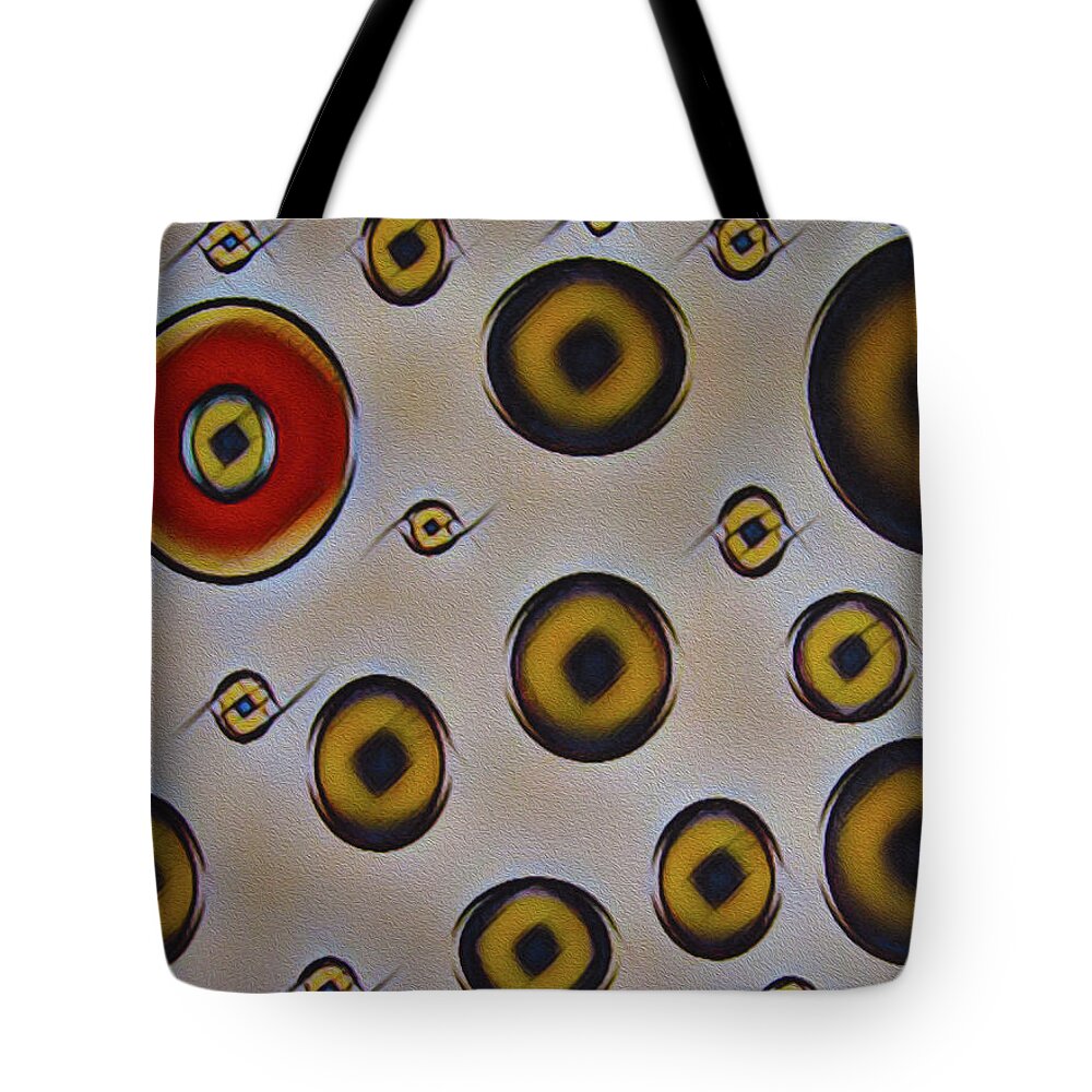 Faces Tote Bag featuring the painting Eyes In The Sky by Robert Margetts