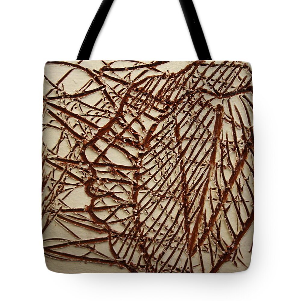 Jesus Tote Bag featuring the ceramic art Ezra - tile by Gloria Ssali